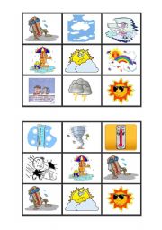 weather bingo cards