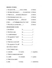 English Worksheet: elementary guide