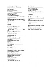 English worksheet: Together Again by Janet Jackson