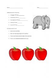 English Worksheet: Singular and Plural