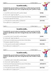 English Worksheet: if clause type II worksheet Futurama what-if machine conditional