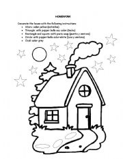 English Worksheet: house