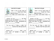 English Worksheet: Story of islam