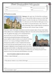 English Worksheet: edinburgh