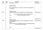 English Worksheet: Articles