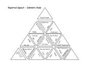 English Worksheet: Reported Speech Puzzle