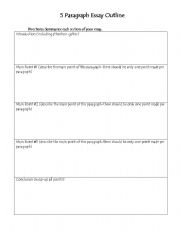 5 paragraph essay outline worksheet