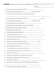 English Worksheet: Flyboys Video Questions