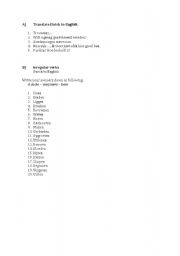 English worksheet: A test