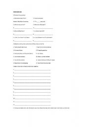 English Worksheet: ver to be and there is there are