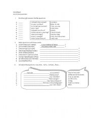 English worksheet: Present simple interrogative exercises