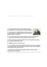 English Worksheet: 7 Rules Of Scientific Thinking