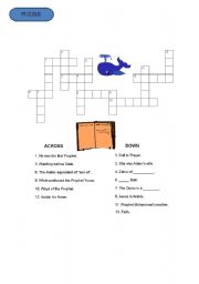 English worksheet: puzzle
