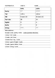 English worksheet: Comparative adjectives