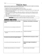 English worksheet: osmosis jones