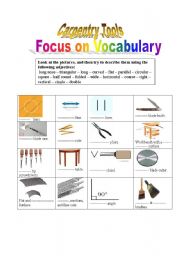 Carpentry tools: Technical English