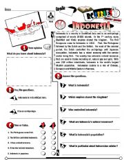 English Worksheet: RC Series_Level 01_Country Edition_70 Indonesia (Fully Editable + Key)