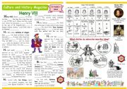 Culture and history magazine (3) - Henry VIII - Past Simple