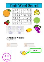 fruit word search 
