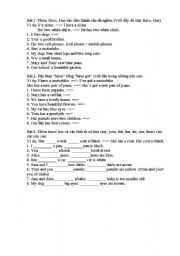 English Worksheet: have or has