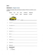 English Worksheet: A-an