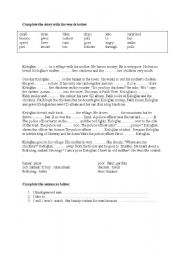 English Worksheet: Keloglan story