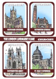 The London Landmarks Game - Part 1 - Churches