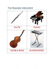 English worksheet: The Musical Instrument