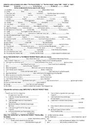 English Worksheet: simple past or prensent perfect?