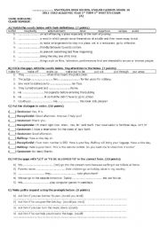 exam - ESL worksheet by huts