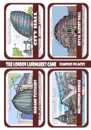 The London Landmarks Game - Part 4 - Famous buildings