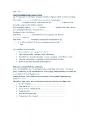 English worksheet: mini test -