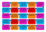 Noun Clause with Question Word Do You Know...Board Game *Fully Editable*