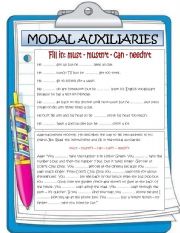 modal verbs exercises online