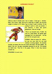 English worksheet: Superhero