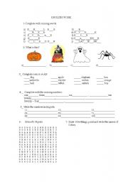 English Worksheet: English Work