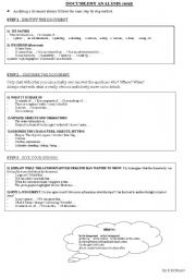 English Worksheet: Methodology : Document analysis (oral)