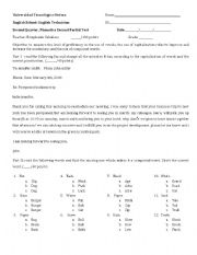 English worksheet: Ortography and Pronunciation Test 