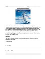 English Worksheet: Day After Tomorrow Video worksheet