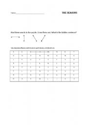 English Worksheet: seasons