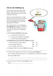 English Worksheet: Idioms worksheet