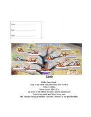 English Worksheet: family tree