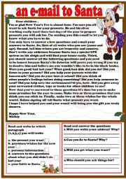an e-mail to Santa