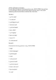 English worksheet: Adverbs of frequency oral practice