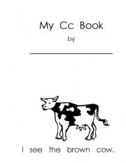 English Worksheet: My Cc Book