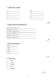 English worksheet: test