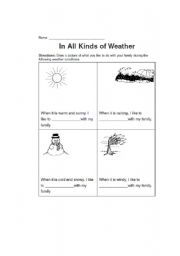 English worksheet: seasons