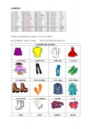 English Worksheet: CLOTHES