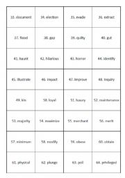 English worksheet: Useful daily communication words flashcards - 2