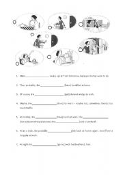 English Worksheet: Will and Going To Story